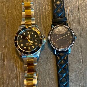 Black & Gold Watch Pair
